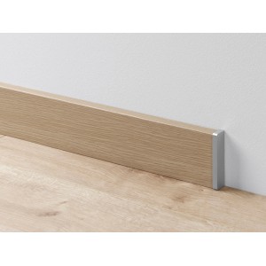 Parador Abschlusskappe Alu-Optik für Sockelleisten SL 3/6/18, Zubehör für Laminat & Parkett.