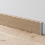 Parador Abschlusskappe Alu-Optik für Sockelleisten SL 3/6/18, Zubehör für Laminat & Parkett.