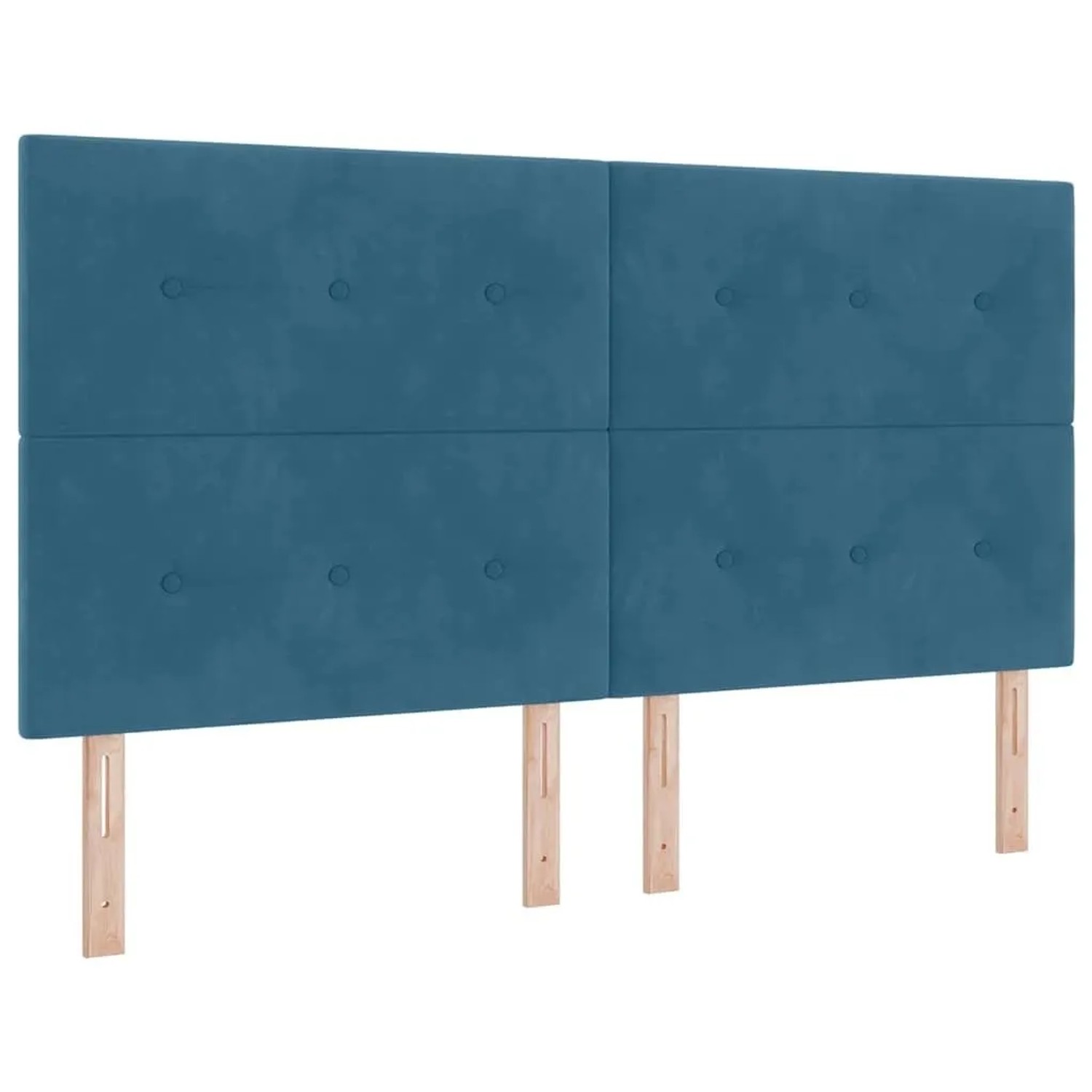 vidaXL Kopfteil mit Kopfteil Dunkelblau 180 cm Kunstleder 3337858