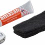 Weichlöt-Set mit Flussmittel, Lötdraht und Reinigungsvlies für Kupferrohre.