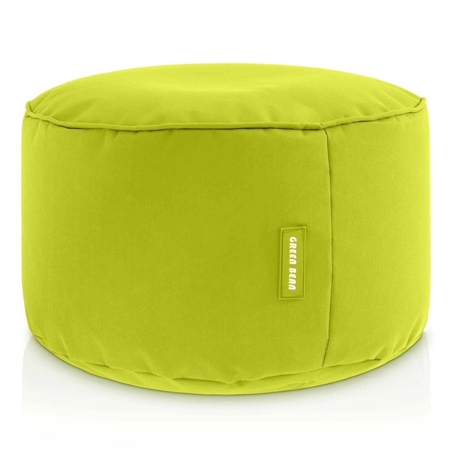 Green Bean Sitzpouf Stay 45 x 25 cm PVC Wetterfest Waschbarer Bezug mit EPS-Perlen-Füllung Hellgrün