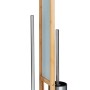 Wenko Stand WC-Garnitur Rivalta Bambus mit WC-Bürste und Papierhalter.