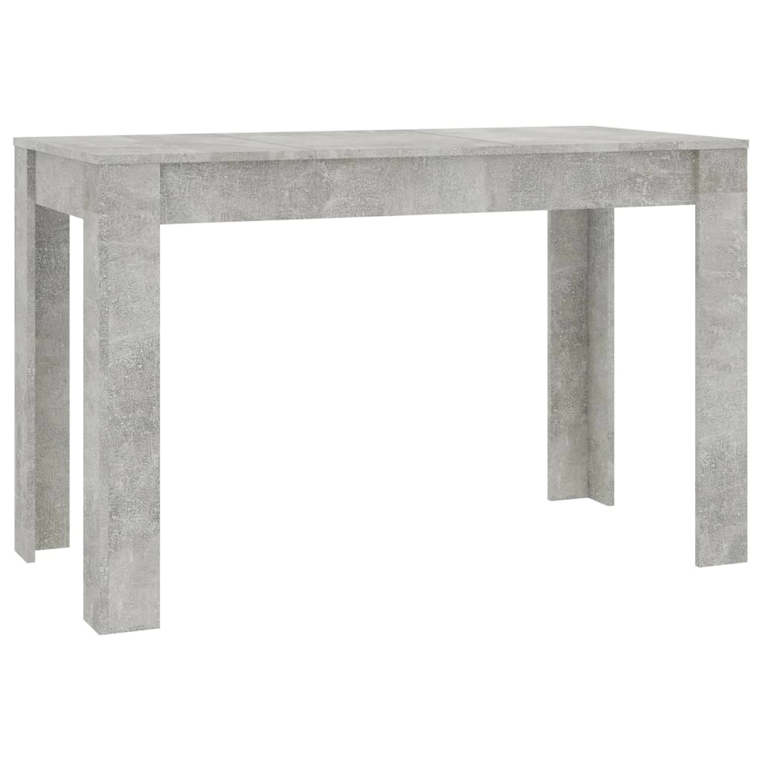 vidaXL Esstisch 120x60x76 cm Betongrau Holzwerkstoff günstig online kaufen