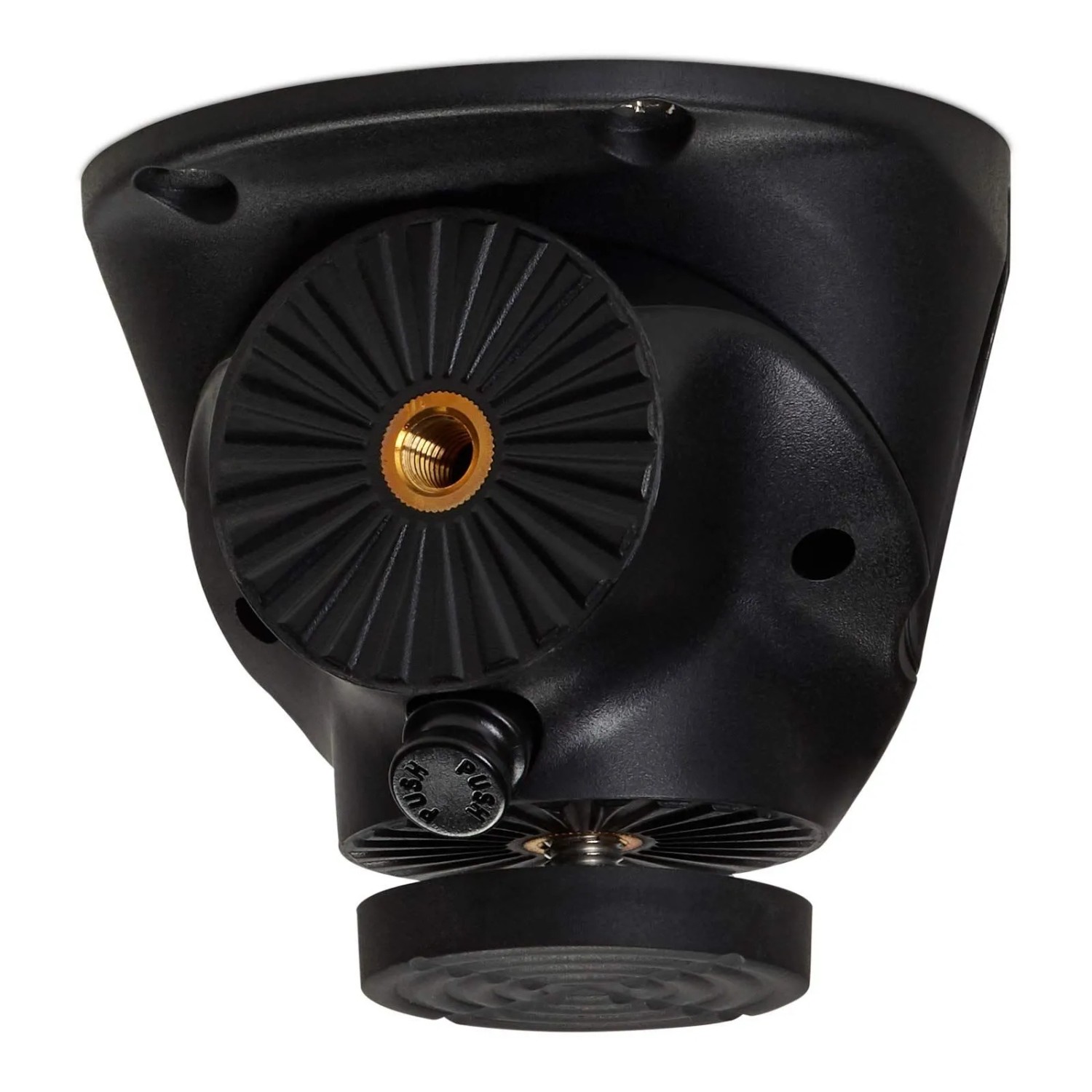 SOTECH Tischbein Drehbeschlag CURLY Schwarz Ø115 mm mit Höhe 85 mm mit Stapelfuß