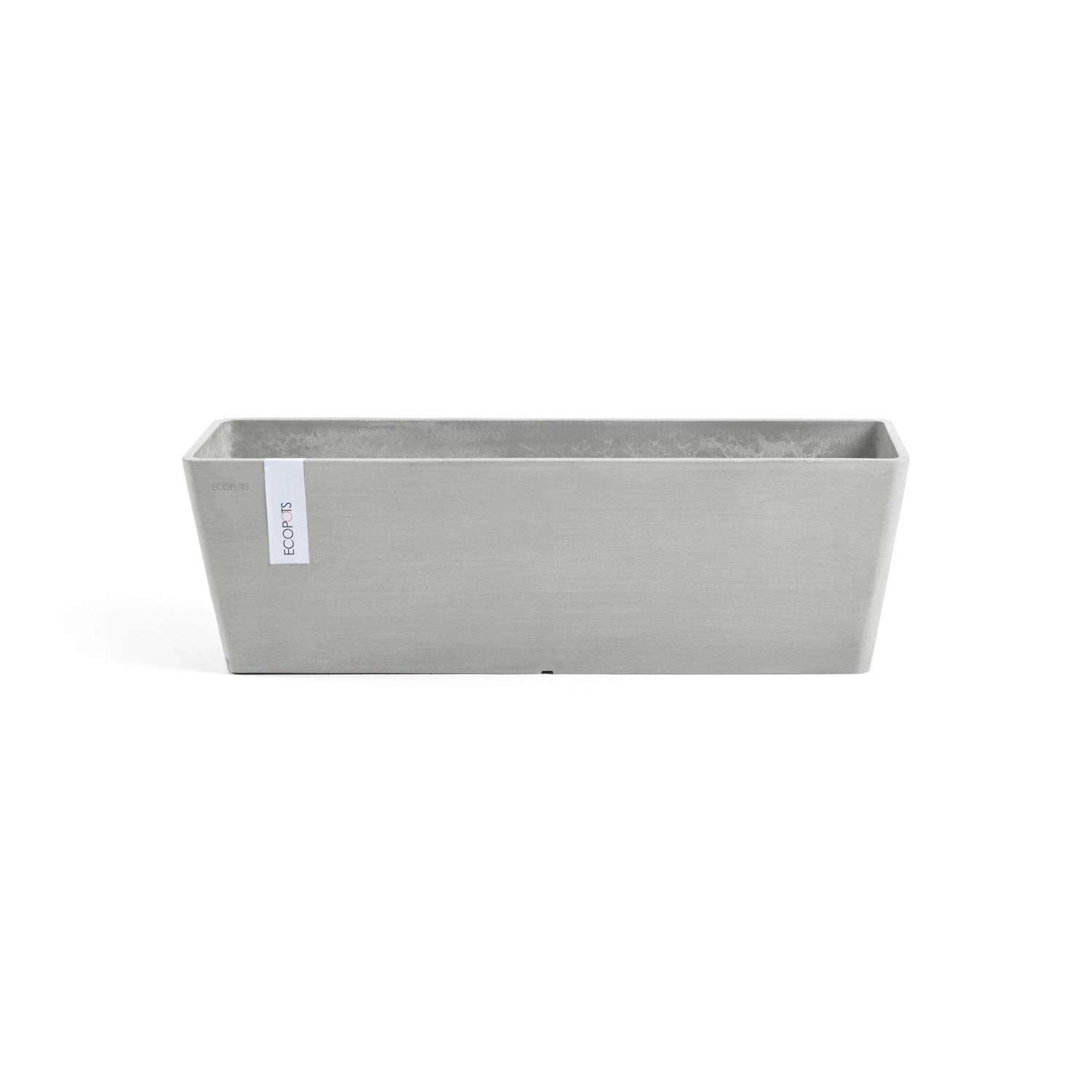Ecopots Pflanztopf Bruges Weißgrau 55 cm x 17 cm