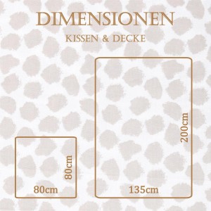 Bestlivings Bettwäsche-Set Renforce Mistral, Maße: 135x200cm und 80x80cm.