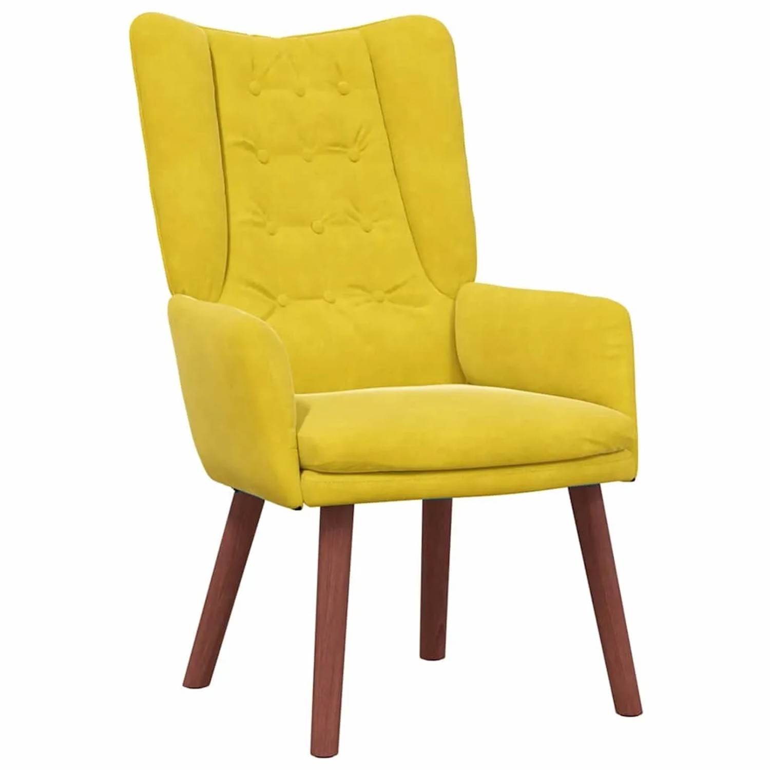 vidaXL Relaxsessel Gelb 63 x 67 x 94 cm Samt 42001821