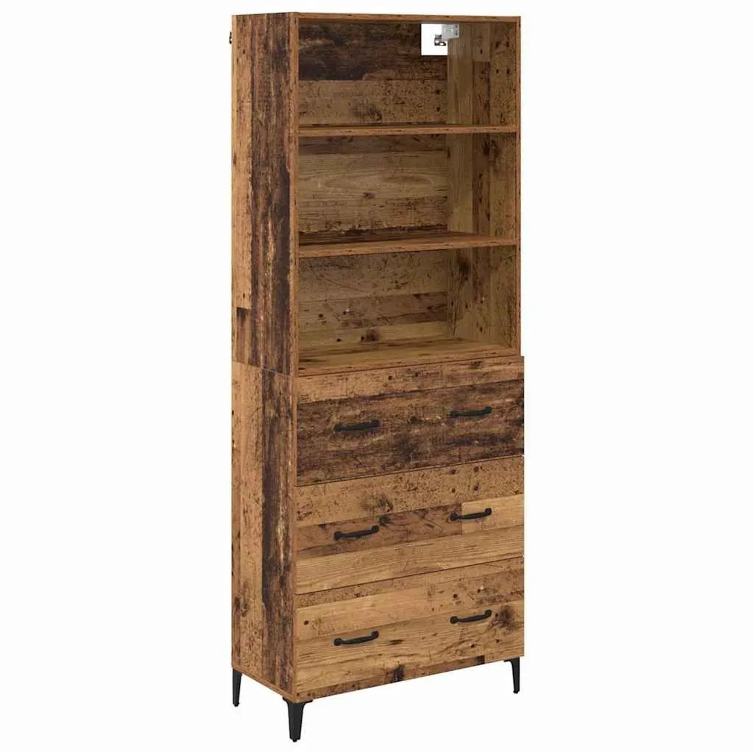 vidaXL Highboard Altholz 69,5 x 34 x 180 cm Holzwerkstoff 3415739 günstig online kaufen