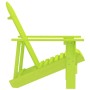 Grüner vidaXL Adirondack-Gartenstuhl aus massivem Tannenholz, Seitenansicht. Bequemer Holzstuhl für Garten & Terrasse.