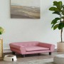 vidaXL Hundebett Rosa 70x48x22 cm Samt 172015_2