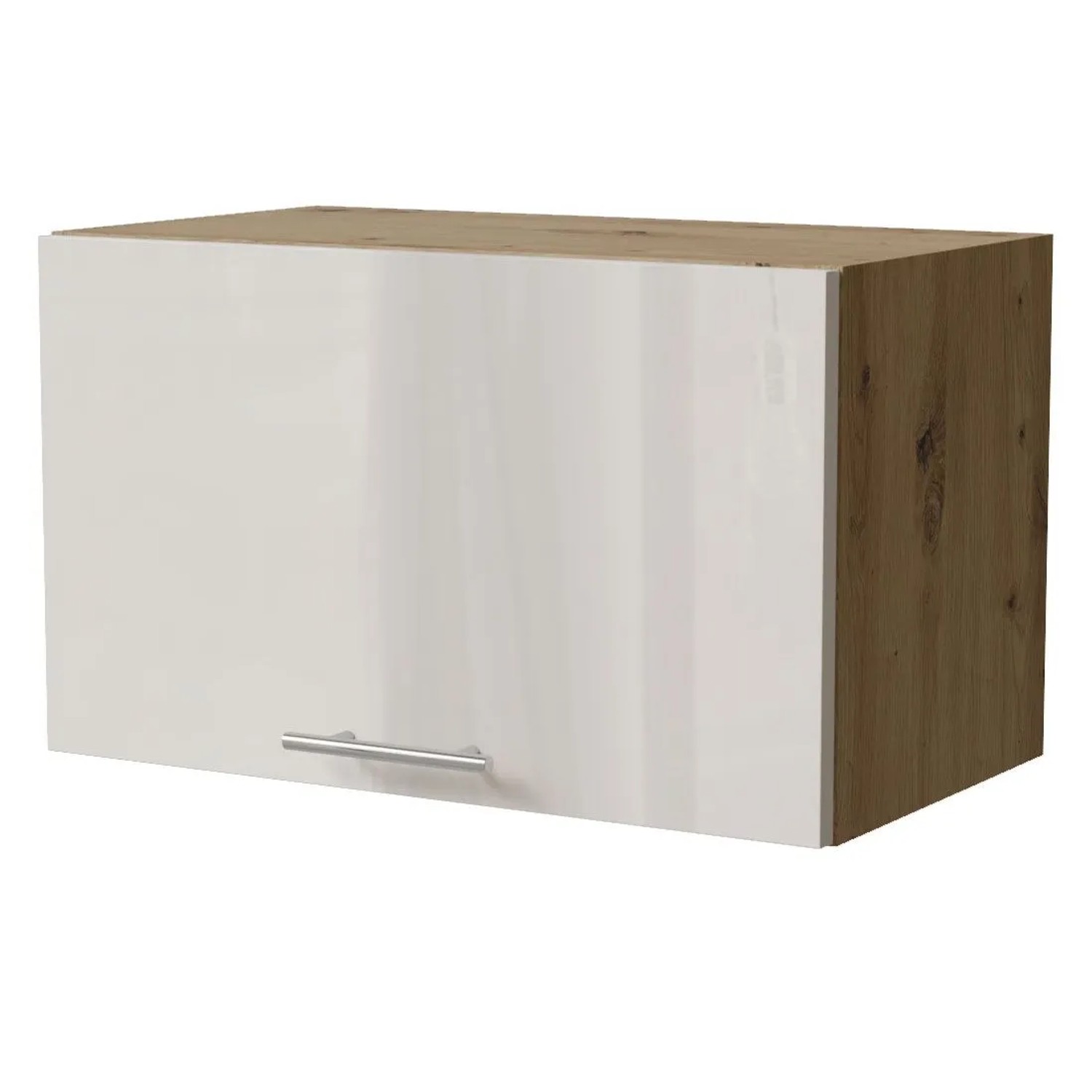 Feldmann-Wohnen Klapphängeschrank Brerra W4B/60 Eiche Artisan / RAL 9001 creme Hochglanz 60 / 32,5 / 36cm mit Blum Aveno...