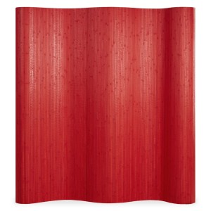 Homestyle4u Paravent Raumteiler in Rot 250x200 cm 304