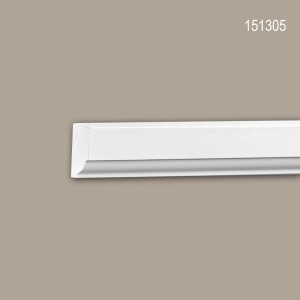 Weiße PROFHOME Wand- und Friesleiste (Set mit 24 Zierleisten) für Paneel-Zubehör.