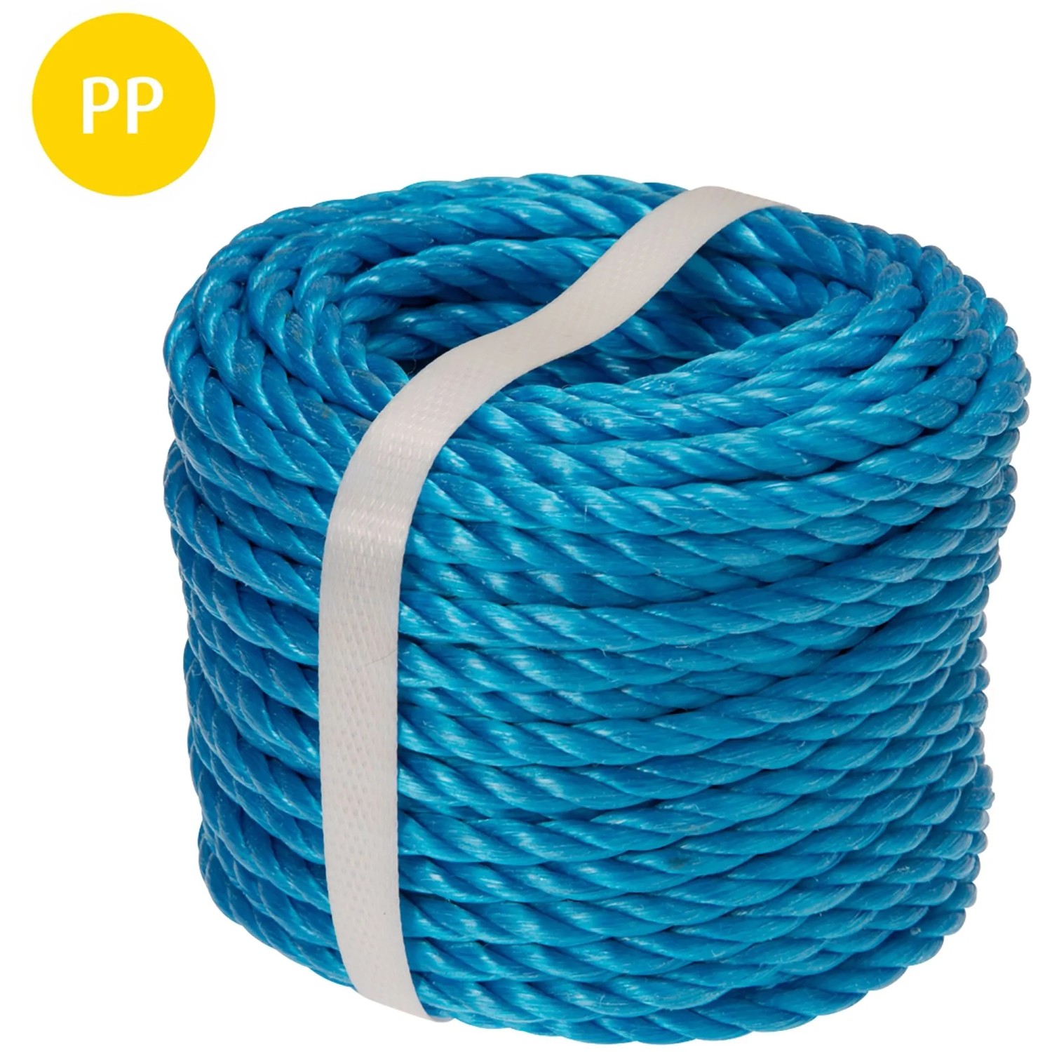 Conacord Seil Polypropylen-Split Gedreht Ø 8 mm Länge 20 m Blau