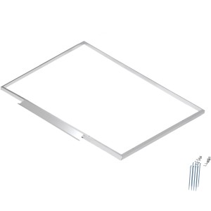 Floraworld Bodenrahmen aus Aluminium für Premium Gartengerätehaus mit Satteldach.