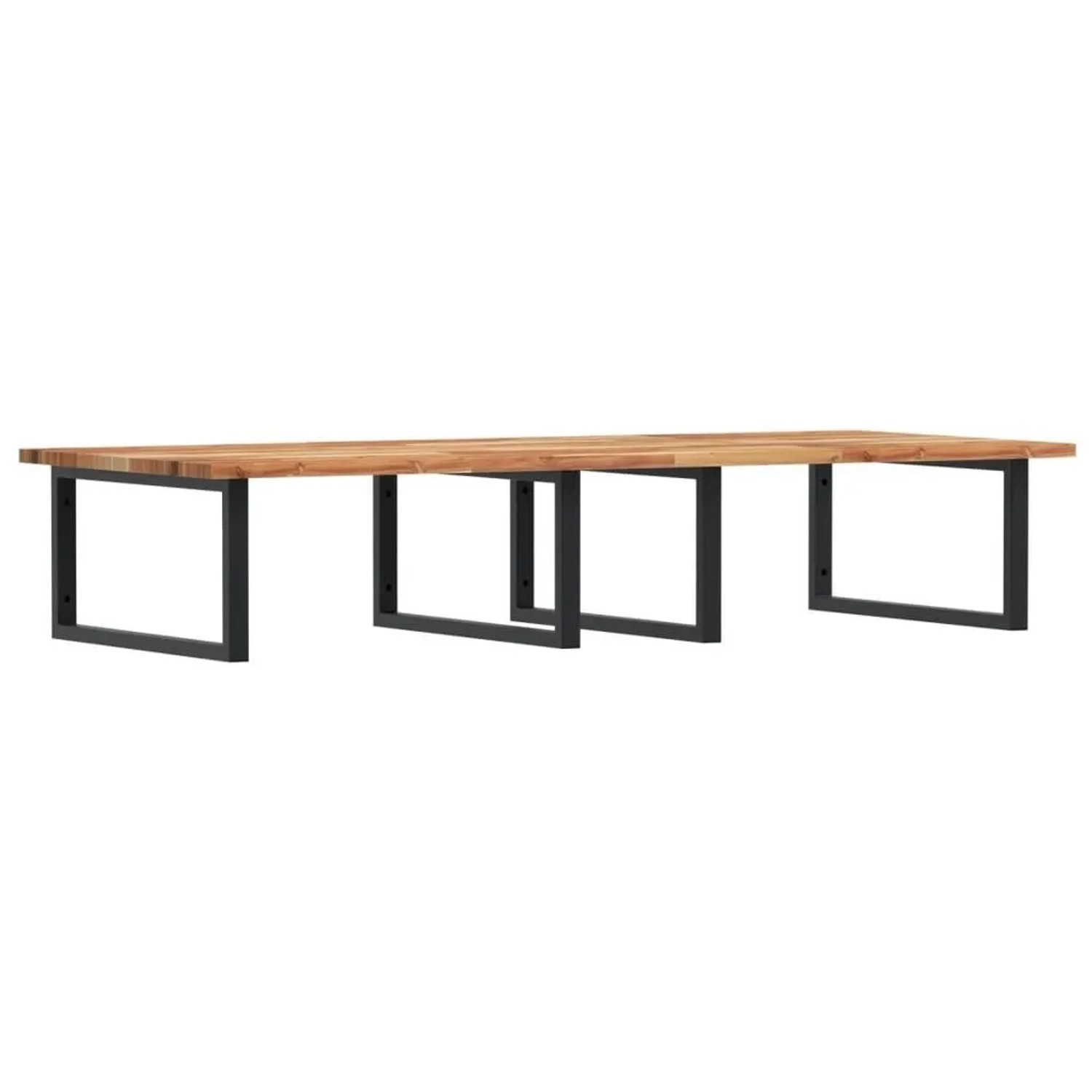 vidaXL Waschbeckenregal Wandmontage Stahl und Akazienholz 3302929