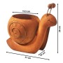Kobolo Pflanzobjekt Schnecke SNAIL aus Metall, 31x19x26 cm, ideal als Blumentopf und Dekoration.