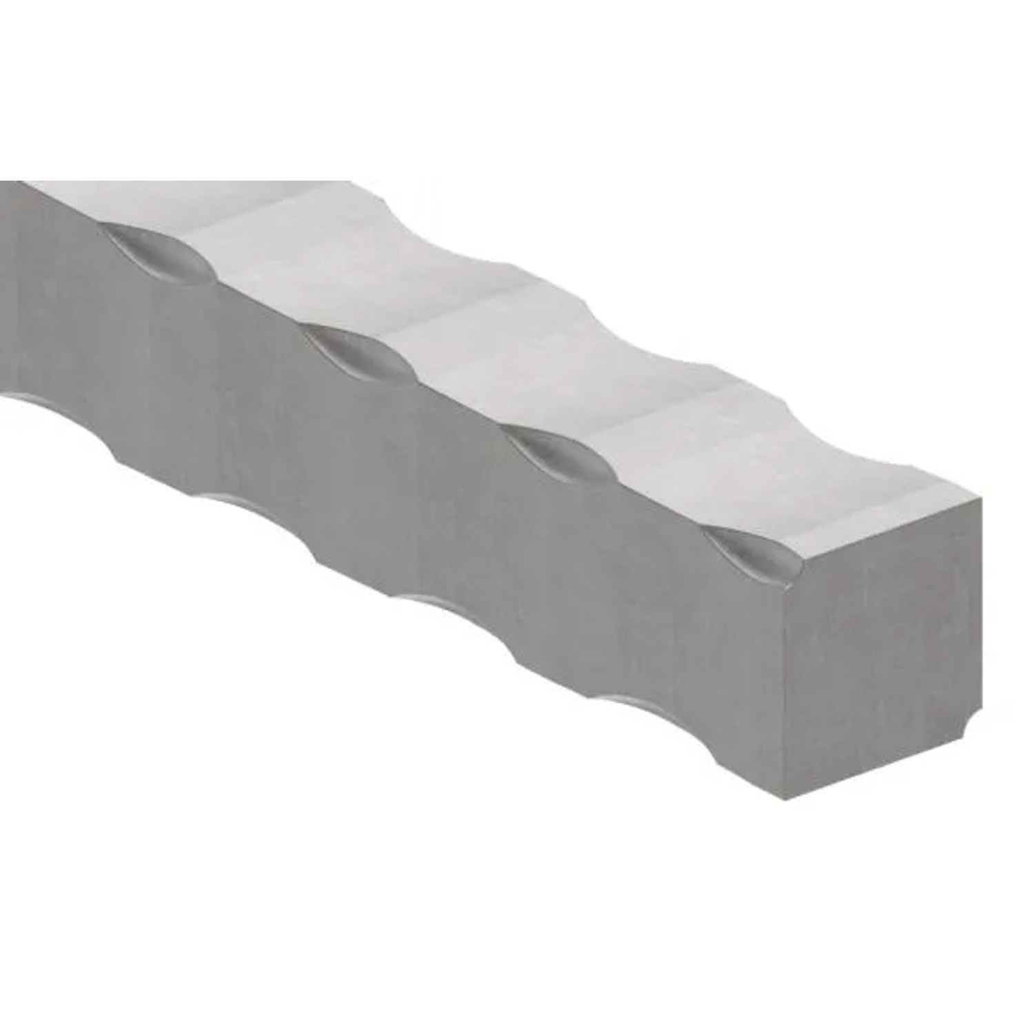 FeNau Vierkant Gehämmert Material 25x25 mm Länge 3000 mm Stahl Roh S235JR