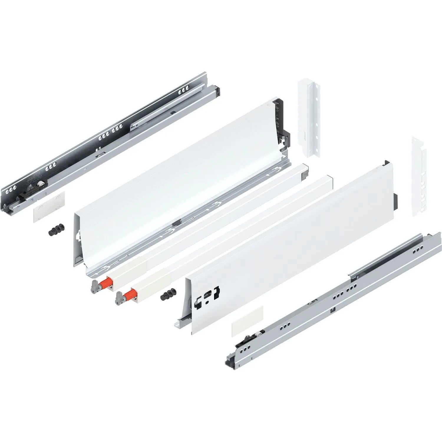 Blum D-Reling K Tandembox antaro Vollauszug 500 mm 30 kg Seidenweiß 1 Paar