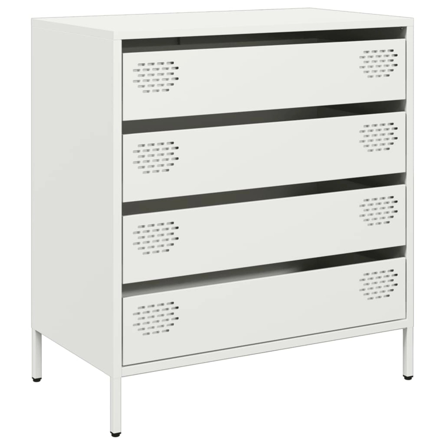 vidaXL Sideboard Weiß 68x39x73,5 cm Kaltgewalzter Stahl 851291 günstig online kaufen