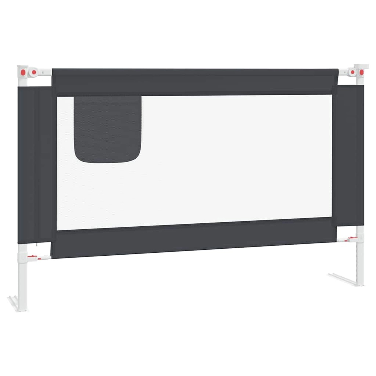 Thumbnail - vidaXL Kleinkindbettschutzgitter Dunkelgrau 120x25 Cm Stoff 862529