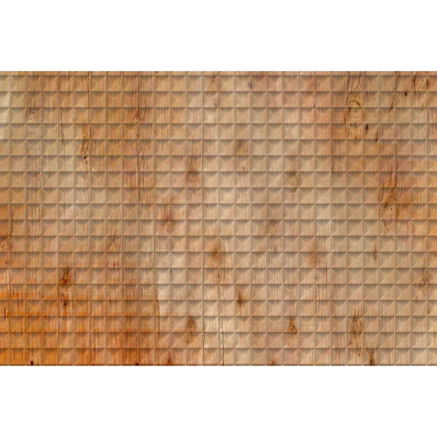 Fototapete  3D Holzoptik Braun Orange 4,00m x 2,70m FSC®