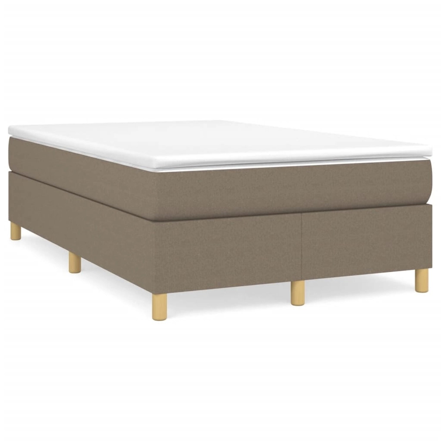 Thumbnail - vidaXL Boxspringbett Taupe 120x200 cm Stoff1381653