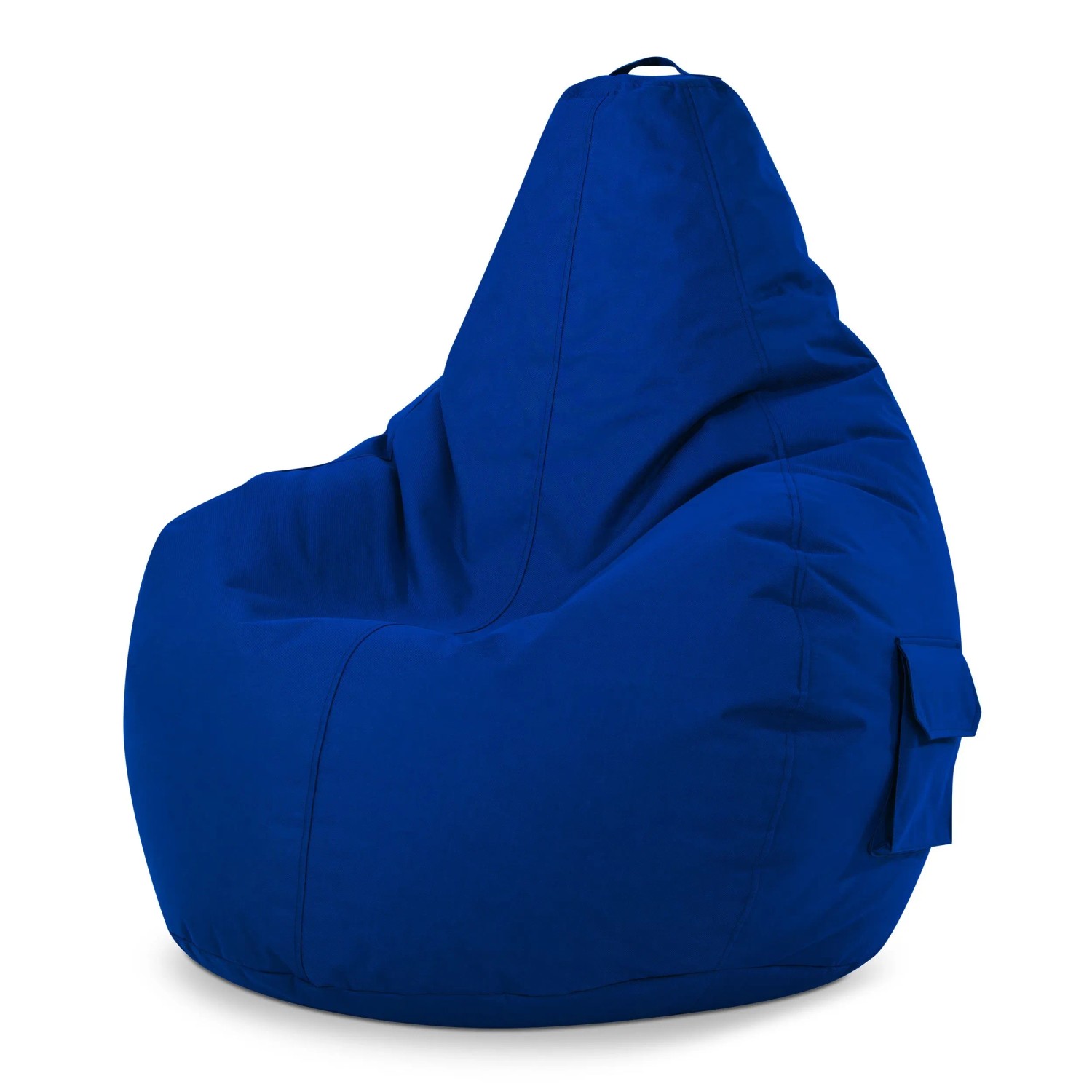 Green Bean Sitzsack Cozy 80 x 70 x 90 cm Wetterfest Waschbarer Bezug Blau