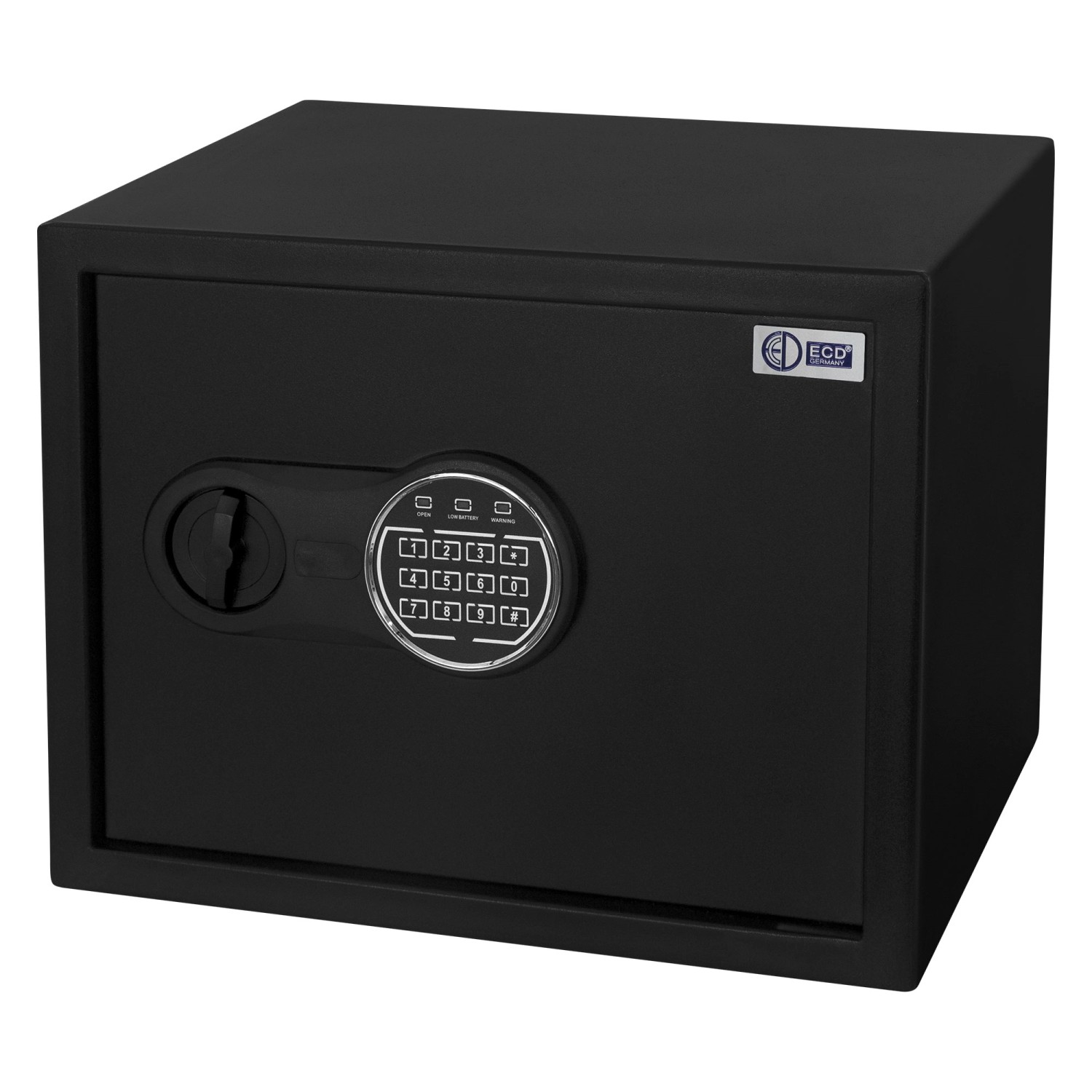 ECD Germany Safe Tresor Feuerfest 27L 38x30x295cm Sensorlicht Digitale Tastatur