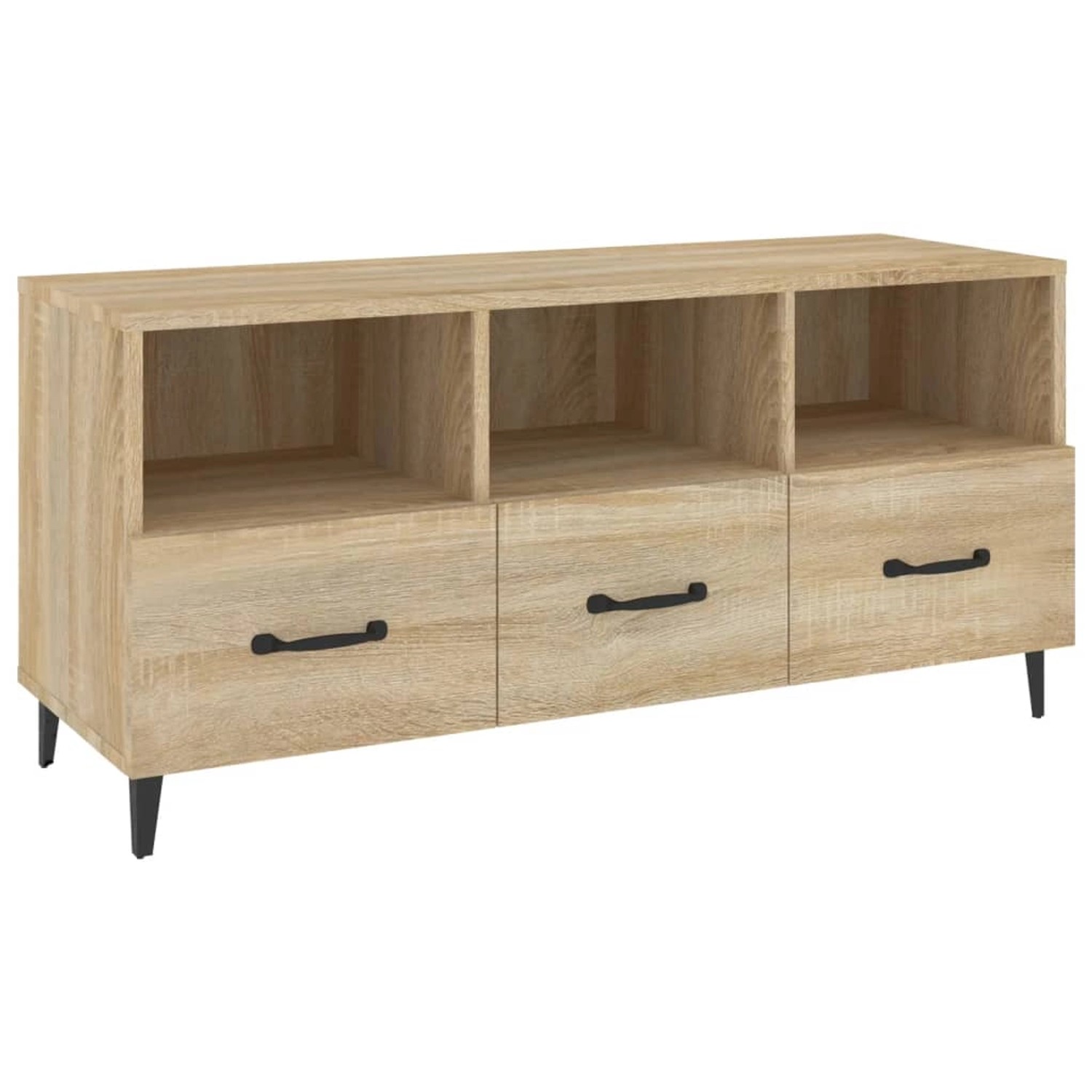 VidaXL TV-Schrank Sonoma-Eiche 102x35x50 cm Holzwerkstoff günstig online kaufen