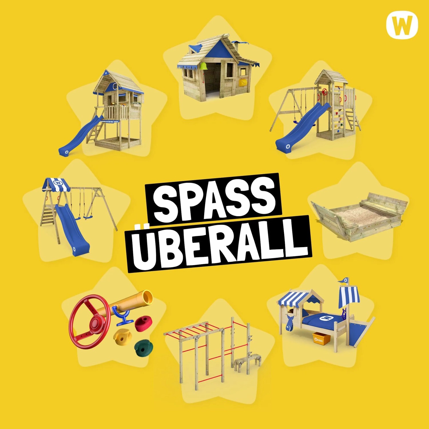 Wickey Saga Spielturm von Disney als Stitch mit Rutsche und Sandkasten_9