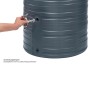 Detailaufnahme Garantia NORDIC Regenspeicher 500 l, Graphite Grey mit Wasserhahn (nicht enthalten).