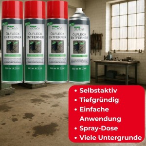 KOKA 4x Ölfleck Entferner Spray je 550ml