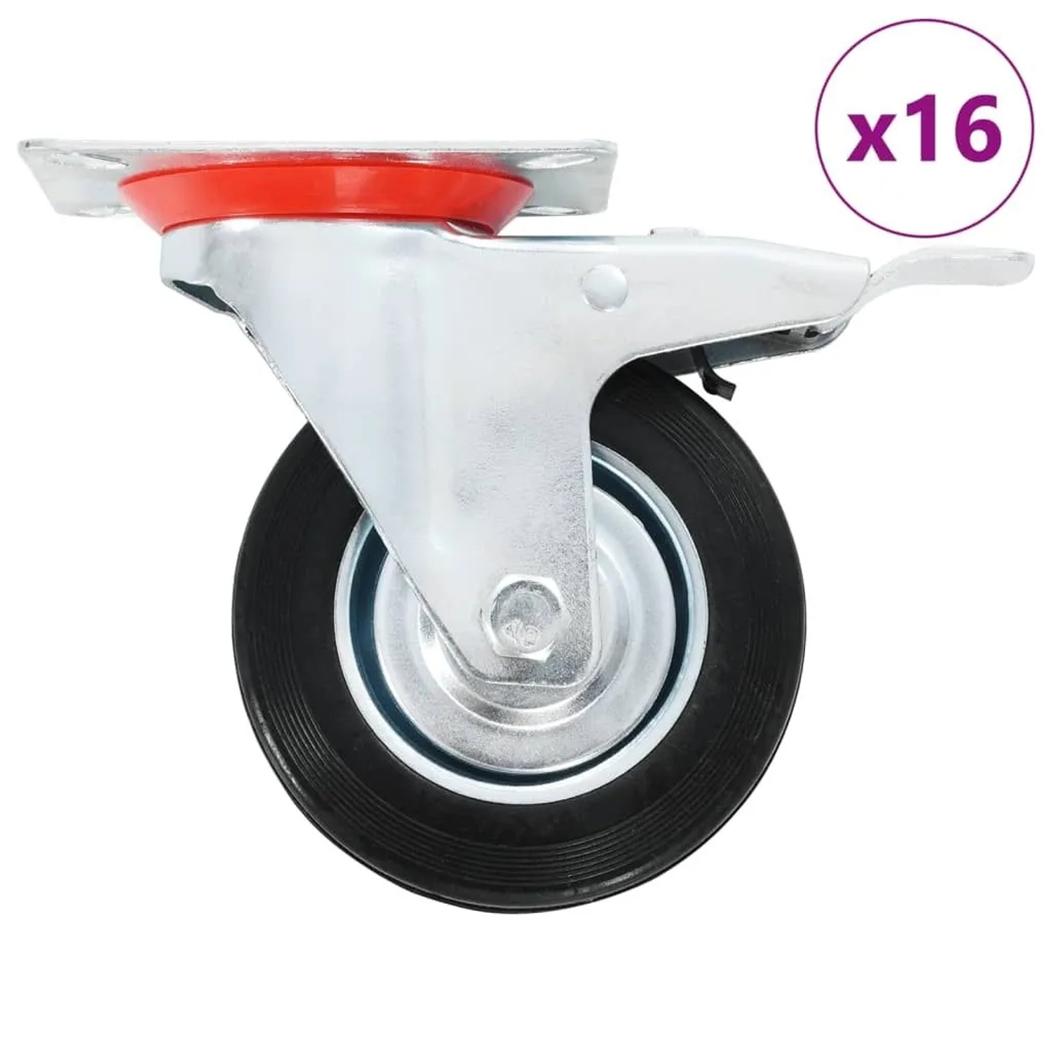 vidaXL 16 Stk Lenkrollen 100 mm 277963