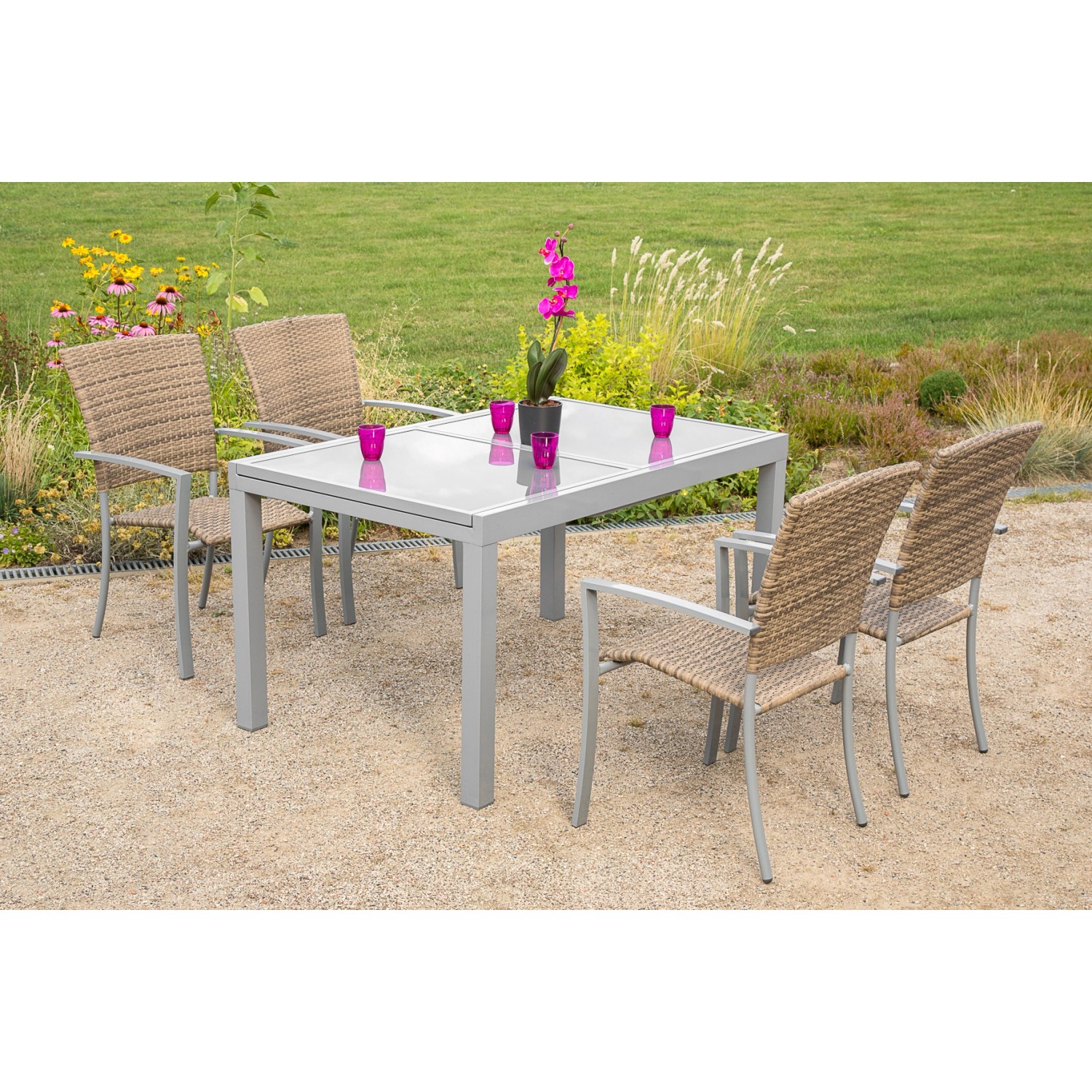 Gartenmöbelgruppe Savona 5-teilig