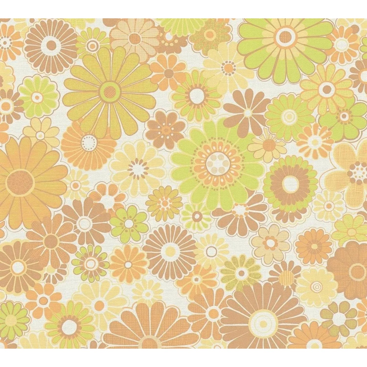 Tadessi Tapete Floral M1-No.10927 Vliestapete in Gelb