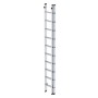 PROREGAL 2-teilige Sprossen-Schiebeleiter ohne Traverse, 2x10 Sprossen aus Aluminium.