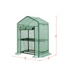 KARAT Gewächshaus Bloom mit 2 Ebenen, witterungsbeständig und in Gitteroptik.