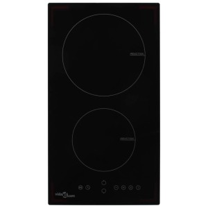 vidaXL Induktionskochfeld mit 2 Platten Touch Control Glas 3500 W 50786