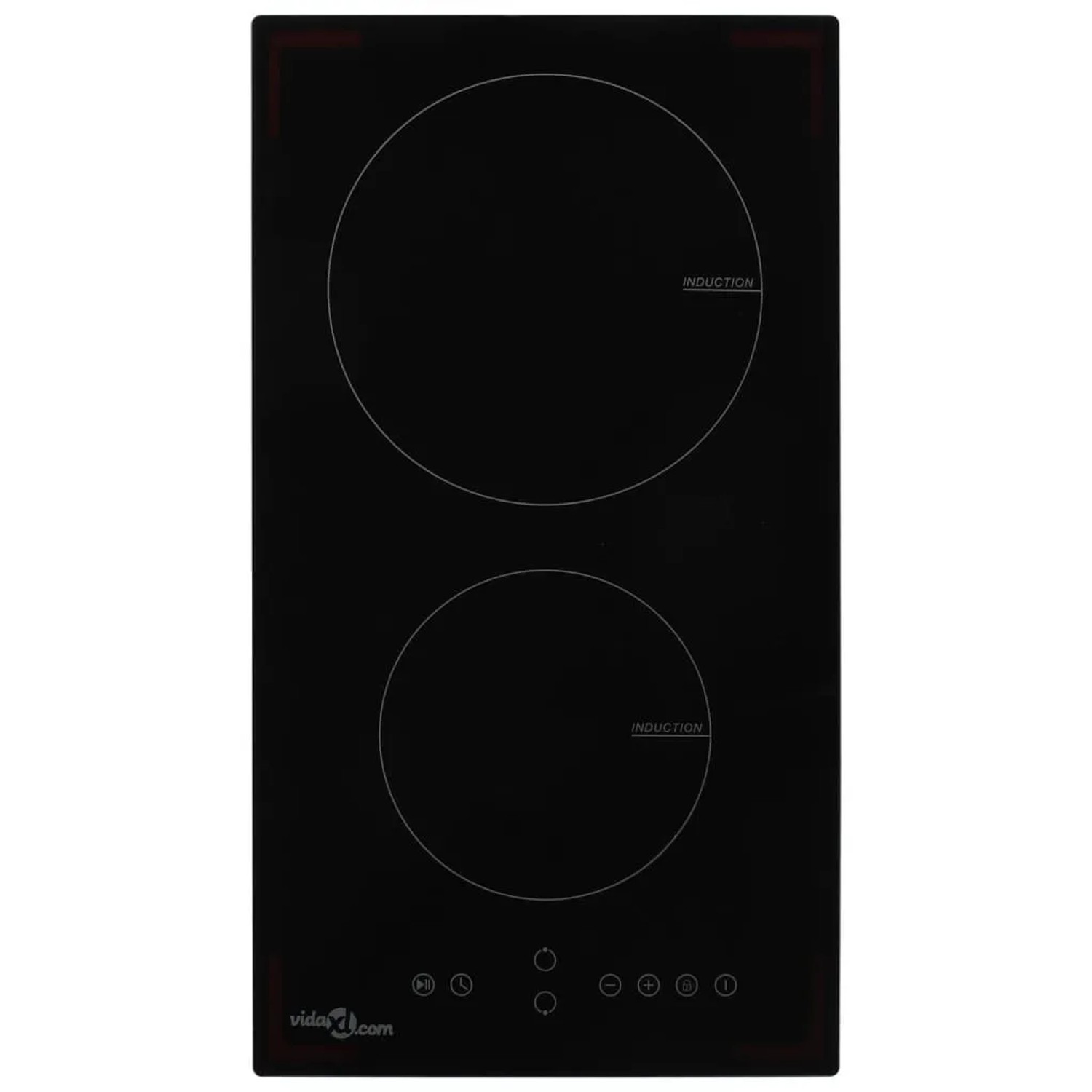 vidaXL Induktionskochfeld mit 2 Platten Touch Control Glas 3500 W 50786