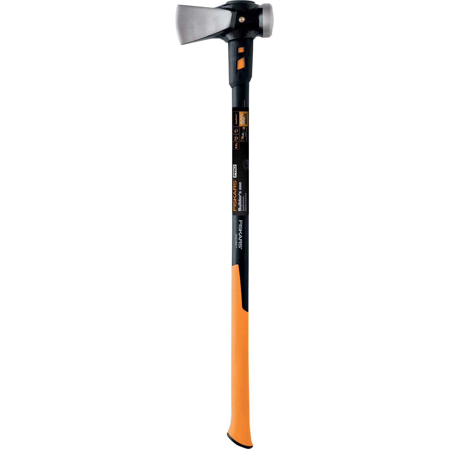Fiskars Spaltaxt XXL: Axt mit Anti-Vibrationssystem und ergonomischem Griff zum Holz spalten.