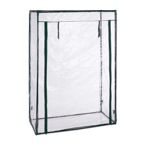 Relaxdays Tomatengewächshaus Stahl PVC Transparent Bodenlos 150 cm x 100 cm x 50 cm 2 kg