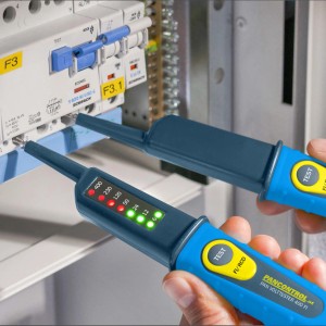 Pancontrol PAN Volttester 400 FI 2-Poliger Spannungsprüfer Mit LED Anzeige