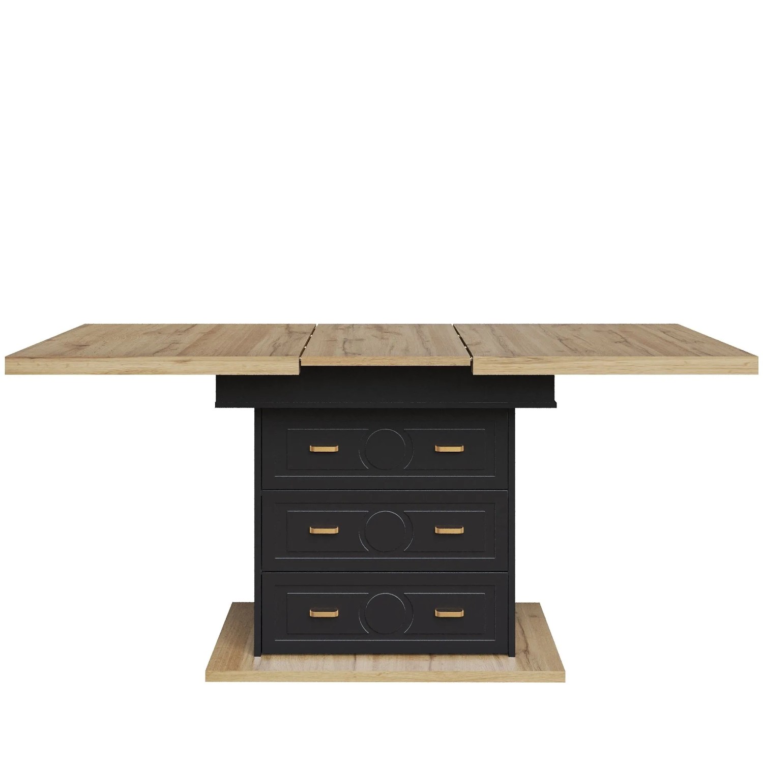Okwish Ausziehbarer Esstisch Für Küche Esszimmer Und Terrasse 110 - 140 × 80 Cm Natur