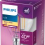 Philips LED-Lampe E14 Tropfenform, 4,3W, 470lm, warmweiß, in Verpackung.