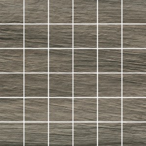 Mosaikfliese Oak Taupe, 30x30 cm, Feinsteinzeug in Holzoptik für Wand und Boden.