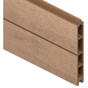 WPC Einzelprofil in Mandel für System Zaun Classic, 15x2,1x178cm, Zubehör für Zaunbau.