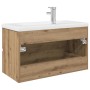 vidaXL Waschbeckenunterschrank mit Einbaubecken und Wasserhahn 3328934_7