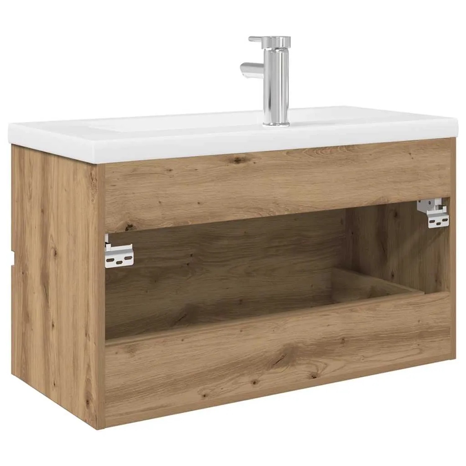 vidaXL Waschbeckenunterschrank mit Einbaubecken und Wasserhahn 3328934_7