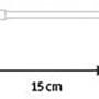 Paulmann LED-Strip 1m, batteriebetrieben. Zeigt Batteriefach (137x27x20mm) und 15cm Verbindungskabel.